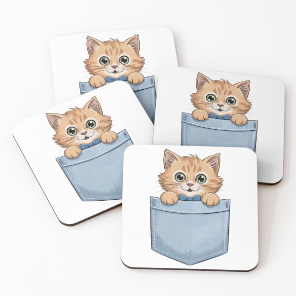Item preview, Cat Peeking from Pocket designed and sold by NicolasGlowArt.