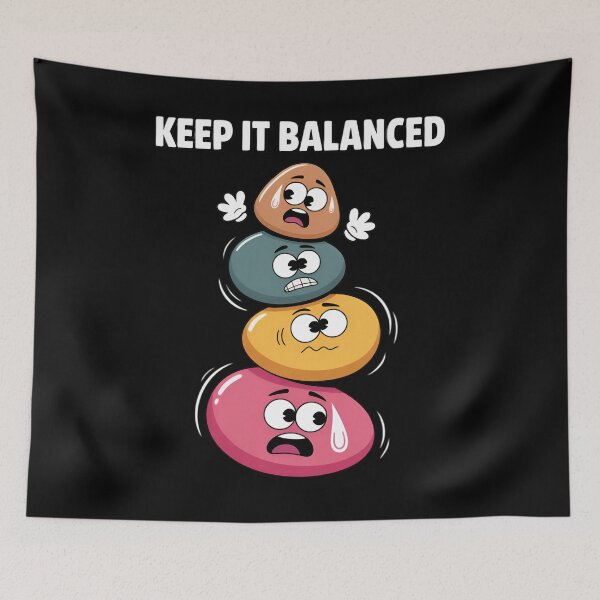 Item preview, Keep It Balanced Rock Balancing Zen Humor designed and sold by Blok45.