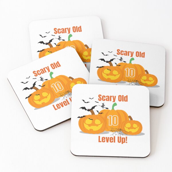 Item preview, Scary Old Level Up! 10th Birthday | Funny Halloween Milestone Birthday Gift designed and sold by luckyhue.