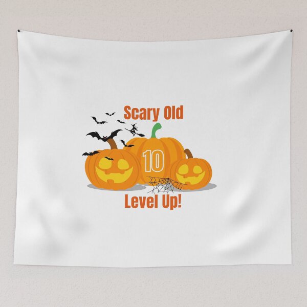 Item preview, Scary Old Level Up! 10th Birthday | Funny Halloween Milestone Birthday Gift designed and sold by luckyhue.