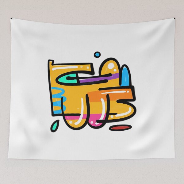 Item preview, Neon Burst Throw Up designed and sold by LostCherries.