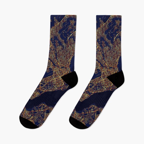Item preview, Brazzaville, Republic of the Congo Map - City At Night designed and sold by deMAP.