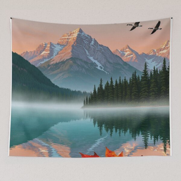 Item preview,  Flying geese mountains classic poster designed and sold by anandsiva2703.