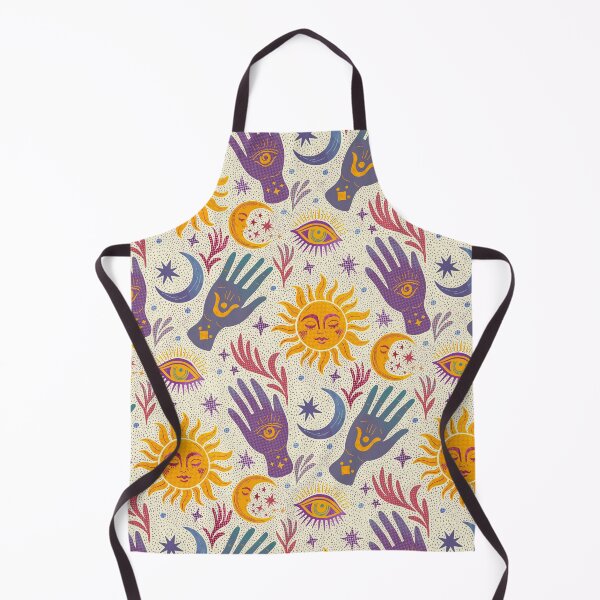 Item preview, Celestial Boho Night – Mystical Sun Moon Star Pattern in Bold Jewel Tones designed and sold by MindFulStudios.