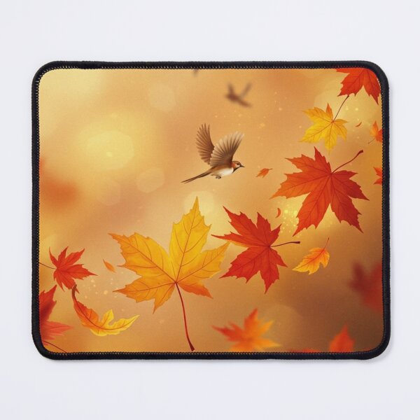 Item preview, Autumn maple leaves red with yellow classic tshirt designed and sold by anandsiva2703.