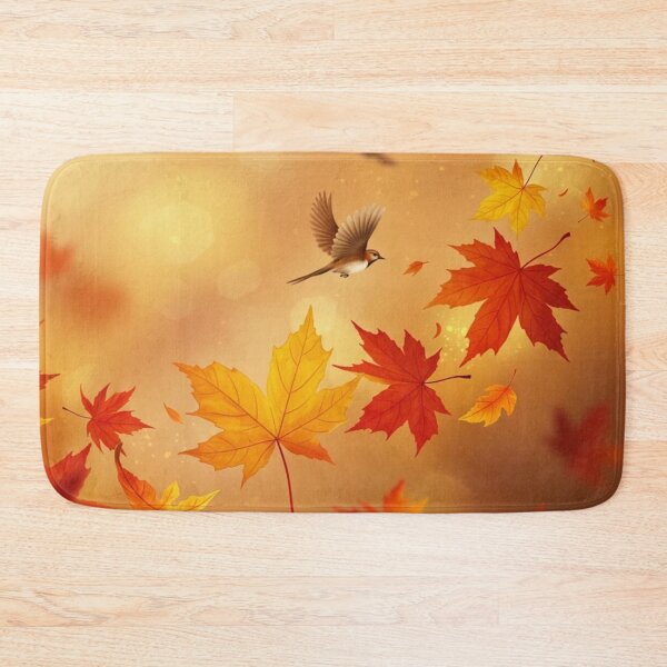 Item preview, Autumn maple leaves red with yellow classic tshirt designed and sold by anandsiva2703.