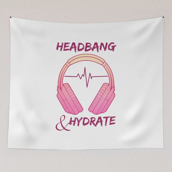 Item preview, Headphones | Headbang And Hydrate designed and sold by ObsidianDaz.