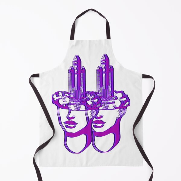 Item preview, Rocket Head Twins | Psychedelic Space Trip Art designed and sold by BoneandBloomCo.