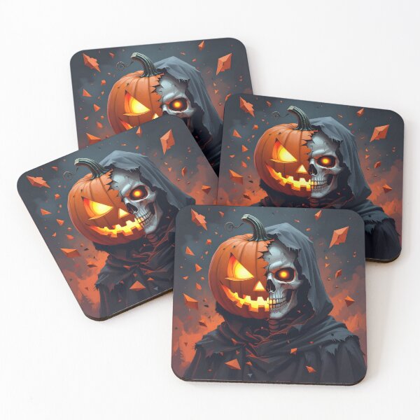 Item preview, Fractured Pumpkin Specter - Revolutionary AI Cubism Art designed and sold by artmanikin.