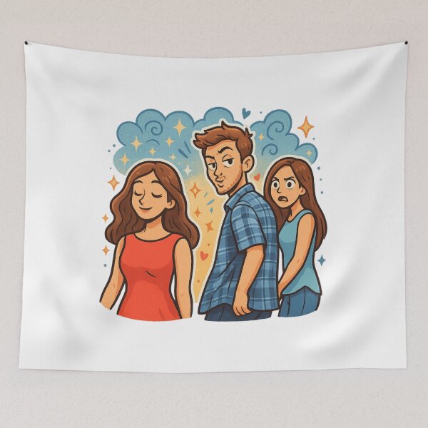 Item preview, Distracted Boyfriend  Viral Meme Cartoon Style designed and sold by Geraldineorp.