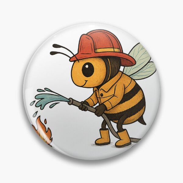 Artikelvorschau, Firefighter Bee with Hose entworfen und verkauft von photoparadise22.