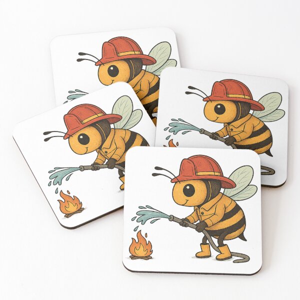Item preview, Firefighter Bee with Hose designed and sold by photoparadise22.