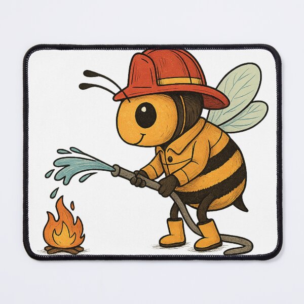 Item preview, Firefighter Bee with Hose designed and sold by photoparadise22.