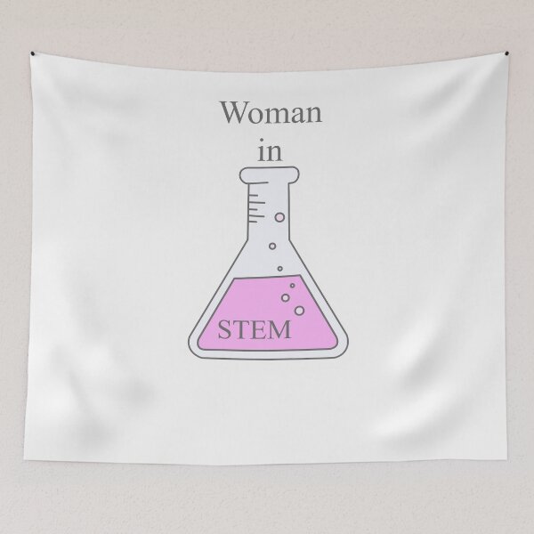 Item preview, Women in STEM Pink Flask designed and sold by studydoodleplan.