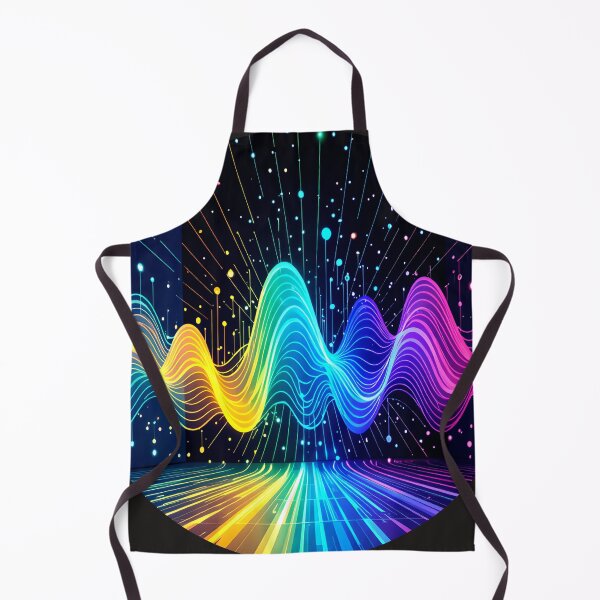 Item preview, soundwaves colorful round abstract designed and sold by SmashingDeals.