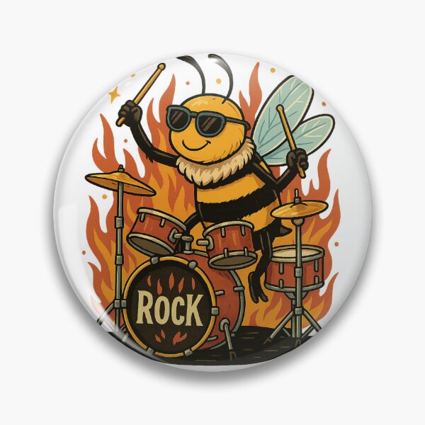 Artikelvorschau, Rockstar Bee on Drums entworfen und verkauft von photoparadise22.