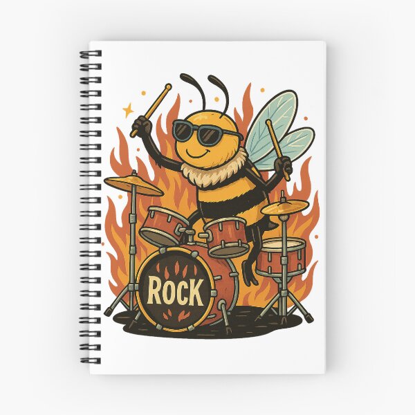 Artikelvorschau, Rockstar Bee on Drums entworfen und verkauft von photoparadise22.