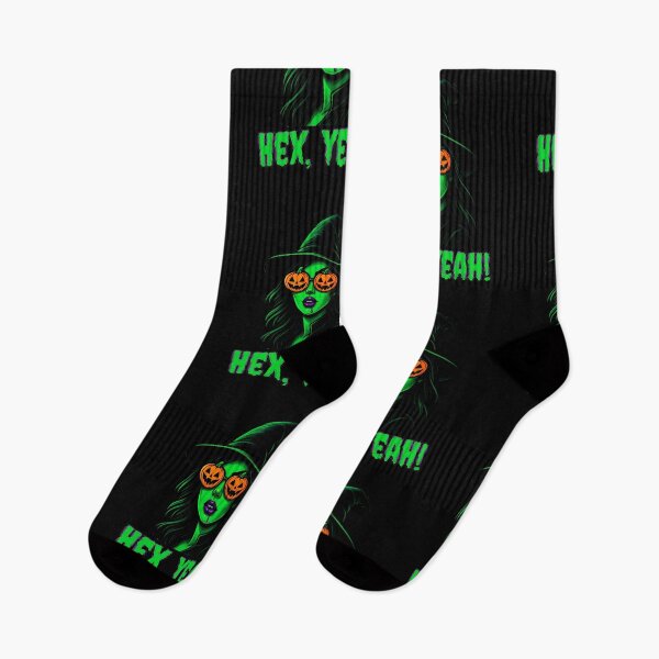 Item preview, Hex Yeah! Funny Witchy Halloween Quote – Cyberpunk Sarcasm Vibe designed and sold by Grxcreation.