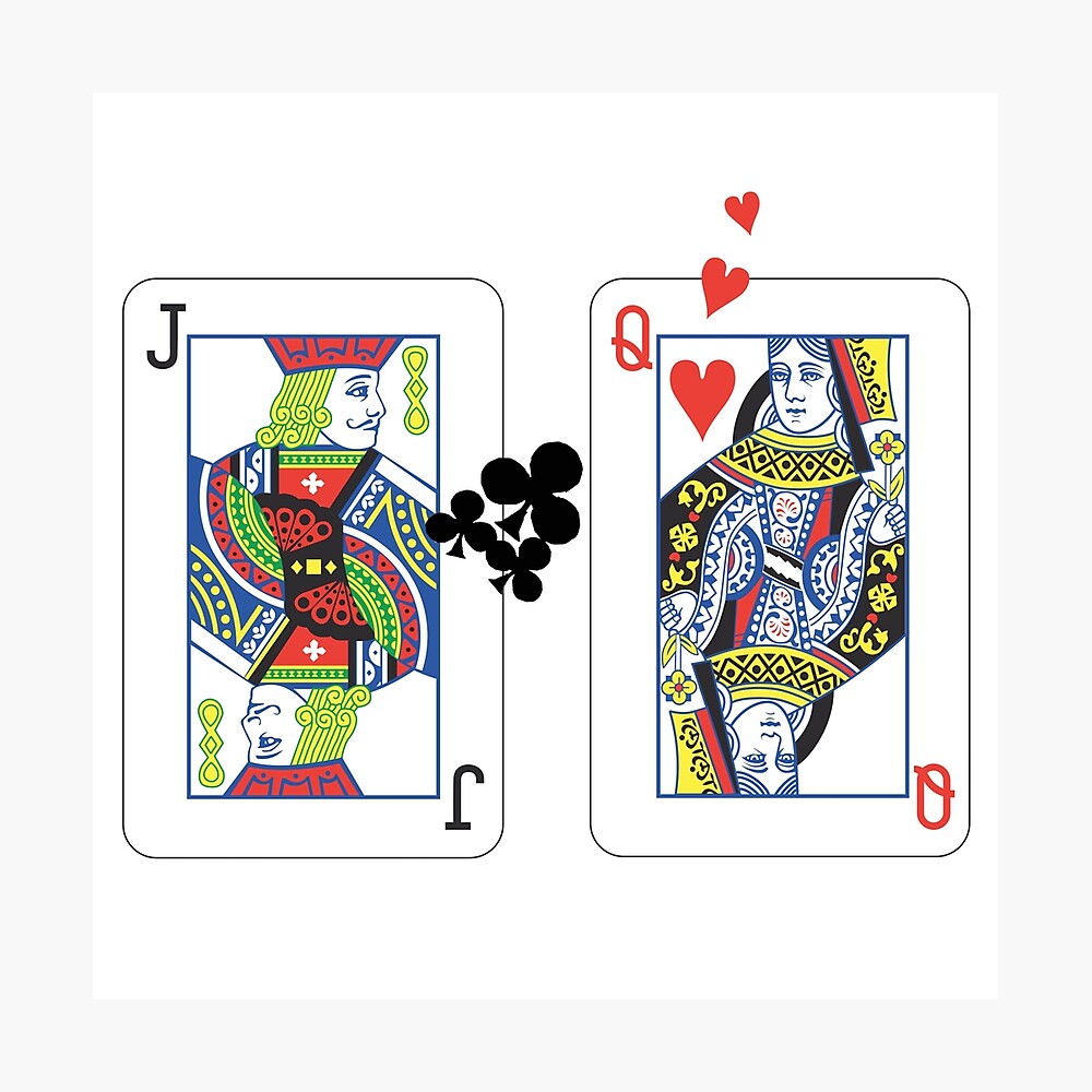 Kartenspiel Joker Queen Poster Von Lbines Redbubble