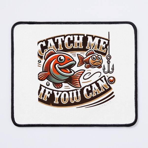 Item preview, Copy of Funny Fishing T-Shirt – Catch Me If You Can Gift for Fishermen & Dad designed and sold by Mindsafe8.