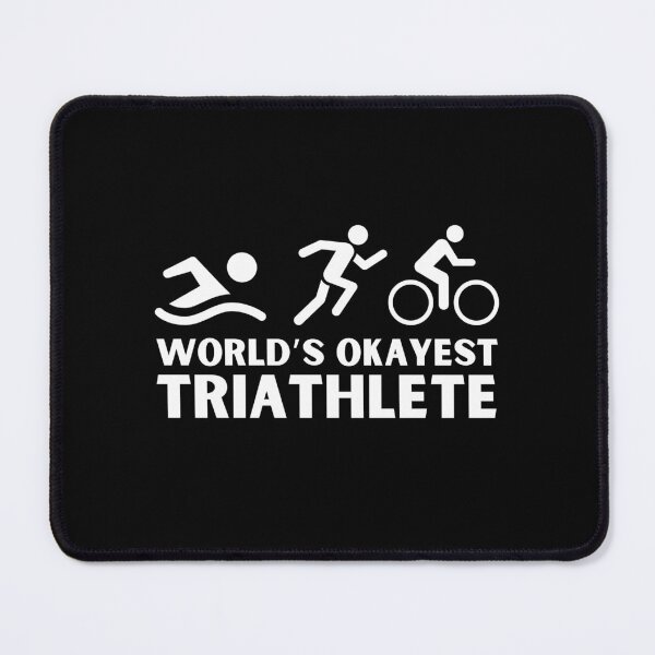 Item preview, World's Okayest Triathlete Funny Triathlon Sarcastic designed and sold by StrideSuccess.