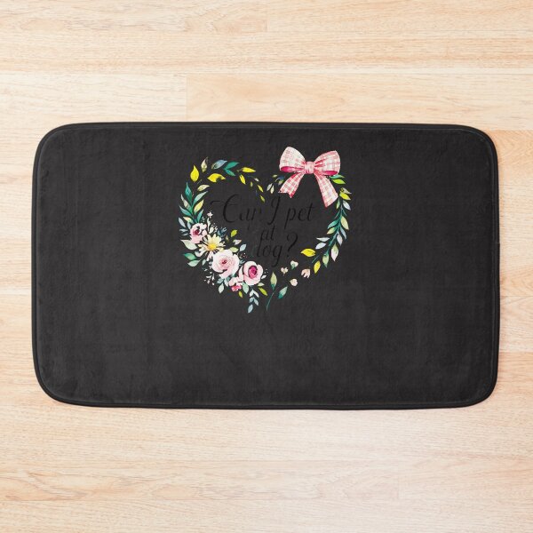 Item preview, Can-I-Pet-That-Dog-Floral-Watercolors-With-Pink-Bow-Coquette designed and sold by flankaocau.