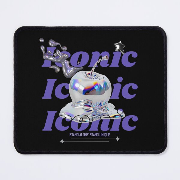 Item preview, Iconic Metallic Apple Aesthetic – Futuristic Chrome Typography Design designed and sold by Origin-of-heart.
