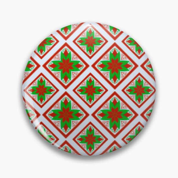 Item preview, Festive Red and Green Star Pattern designed and sold by KornDala88.