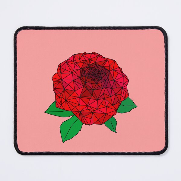 Item preview, Rosa roja geométrica designed and sold by ImogenTangles.