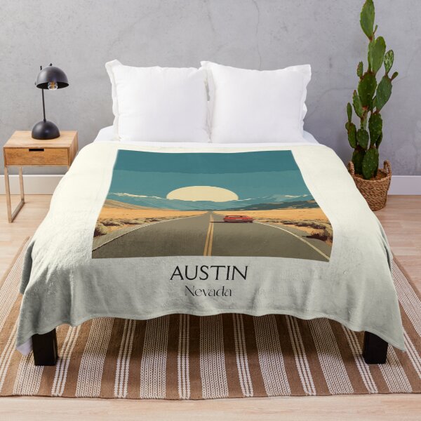 Item preview, Austin Nevada Travel Poster | Vintage Loneliest Road in America Wall Art designed and sold by TuncGK.