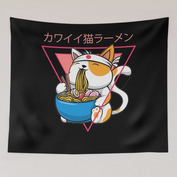 Item preview, kawaii neko ramen designed and sold by StacyParisian.