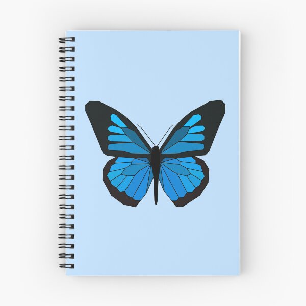 Aperçu de l'œuvre Papillon bleu géométrique créée et vendue par ImogenTangles.