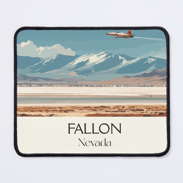 Item preview, Fallon Nevada Travel Poster | Vintage Salt Flats & Naval Air Station Art designed and sold by TuncGK.