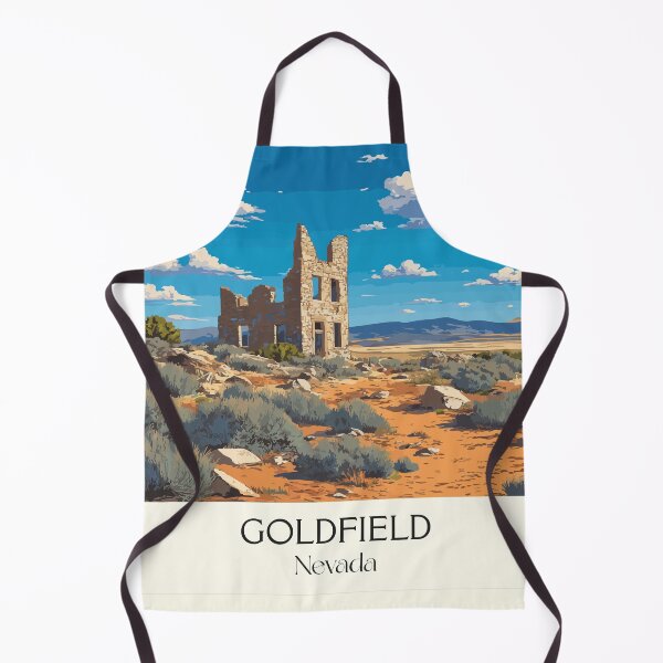 Item preview, Goldfield Nevada Travel Poster | Vintage Ghost Town & Mining Ruins Wall Art designed and sold by TuncGK.