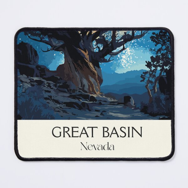 Item preview, Great Basin National Park Poster | Vintage Bristlecone Pine & Milky Way Art designed and sold by TuncGK.