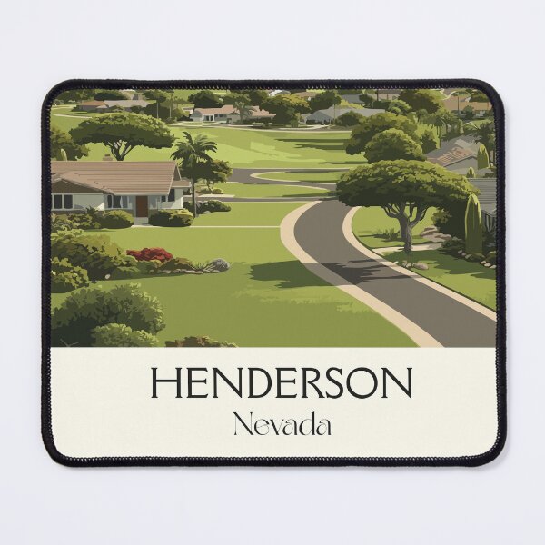 Item preview, Henderson Nevada Travel Poster | Vintage Desert City & Mountain View Art designed and sold by TuncGK.