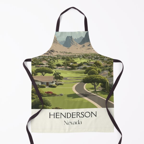 Item preview, Henderson Nevada Travel Poster | Vintage Desert City & Mountain View Art designed and sold by TuncGK.