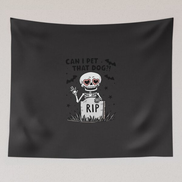 Item preview, Can-I-Pet-That-Dog-Skeleton-Funny-Dog-Lover-(2) designed and sold by flankaocau.