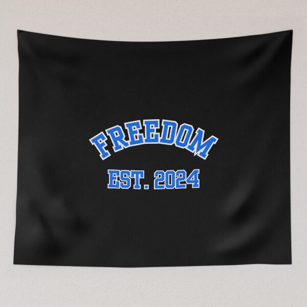 Item preview, FREEDOM EST. 2024, VOTE FREEDOM, FIGHT, FIGHT, BLUE designed and sold by AASparksDesigns.