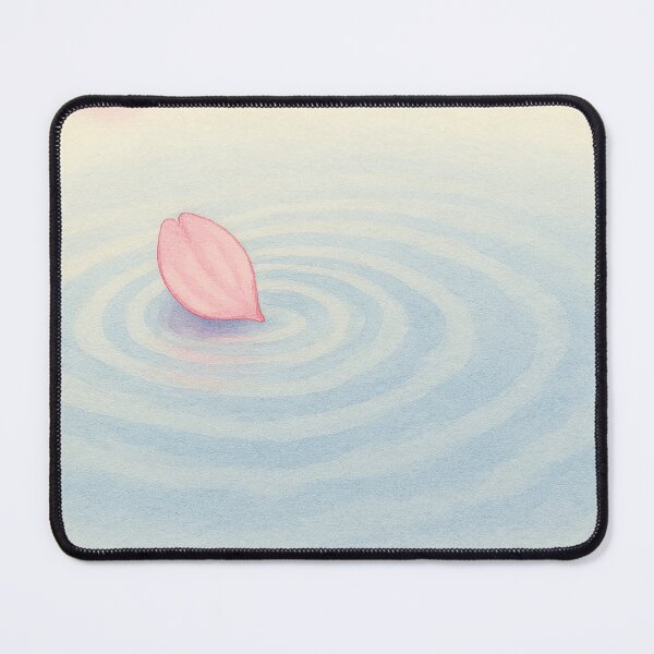 Item preview, Falling Sakura Petals on Water – Watercolor Ripples designed and sold by ワフパズル.