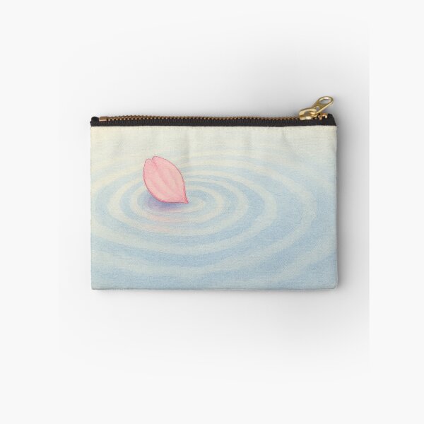 Item preview, Falling Sakura Petals on Water – Watercolor Ripples designed and sold by ワフパズル.