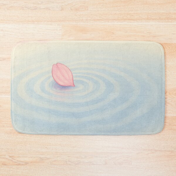Item preview, Falling Sakura Petals on Water – Watercolor Ripples designed and sold by ワフパズル.