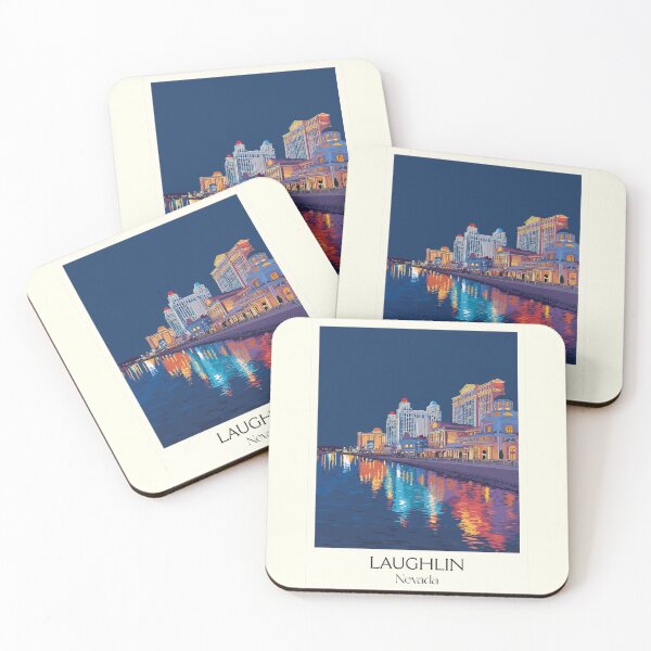 Item preview, Laughlin Nevada Travel Poster | Vintage Colorado River & Casino Wall Art designed and sold by TuncGK.