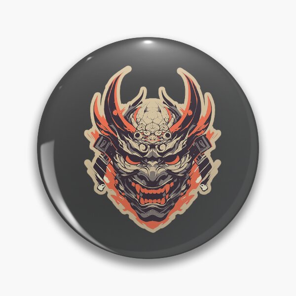 Item preview, Oni Mask Sticker designed and sold by Christian Weiss.