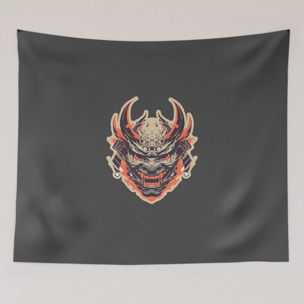 Item preview, Oni Mask Sticker designed and sold by Christian Weiss.