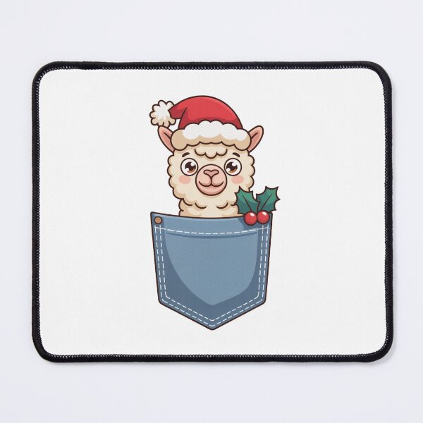 Item preview, Christmas Alpaca in Pocket designed and sold by NicolasGlowArt.