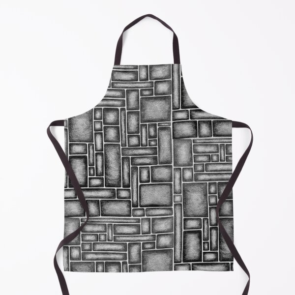 Item preview, Geometric Stone Pattern - Black and White designed and sold by GTeoArt.