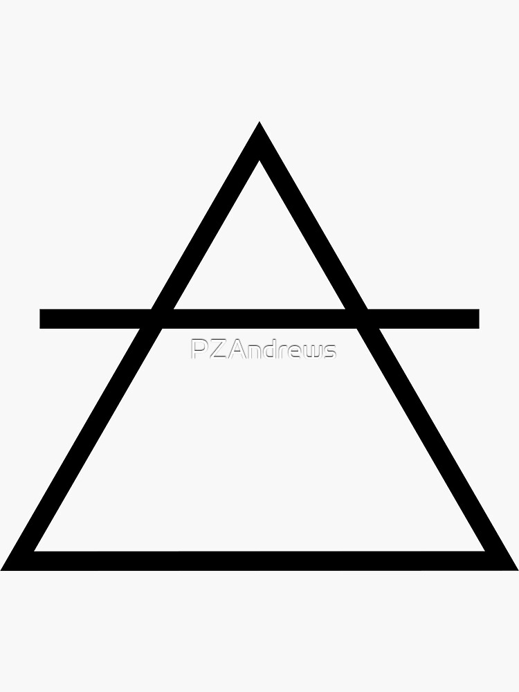 Alchemical symbol for air&quot; Sticker for Sale by PZAndrews | Redbubble