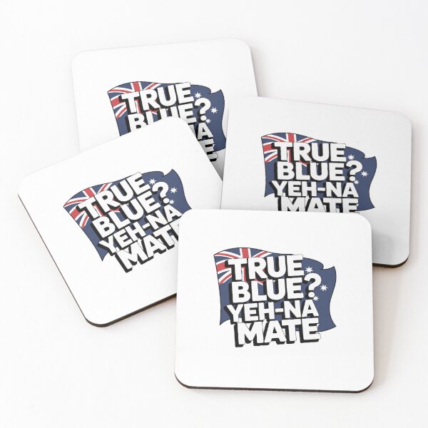 Item preview, True Blue Yeh-Na Mate Australia Flag Funny Design designed and sold by stickercuffs.