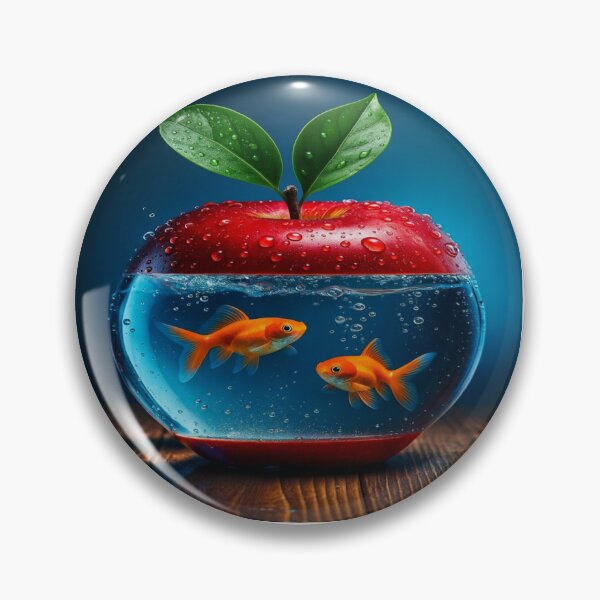Aperçu de l'œuvre HARMONIE DORÉE DANS UN AQUARIUM POMME créée et vendue par VISTRAS.